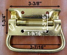 Metal handle dimensions