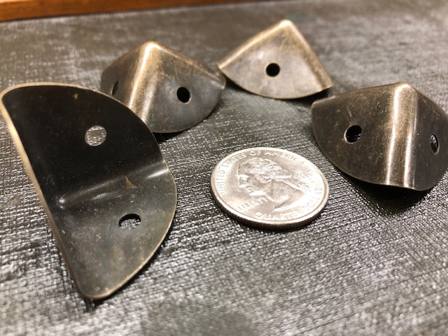 metal corners for small tackle boxes and cigar cases