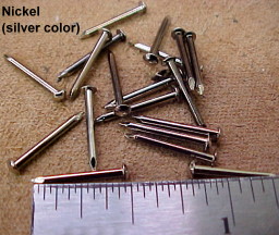 nickel escutcheon pins for sale
