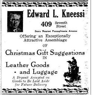 Kneesi leather goods, trunks, and suitcases