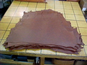 Maple double shoulder leather hides for sale