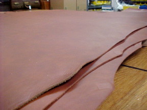 brown double shoulder leather hides for sale