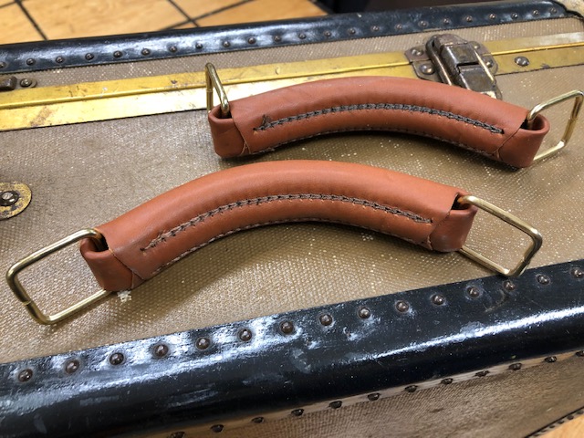 stitched leather handles for sale