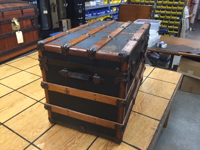 Refinished antique trunk for sale