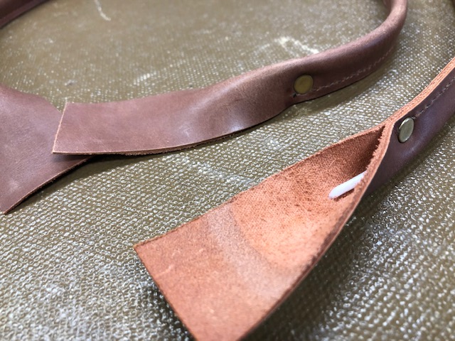 Long leather handles for bags and purses