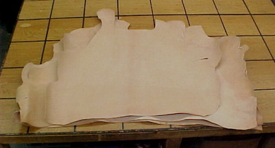 Veg tan shoulders for tooling or carving or wet forming for sale