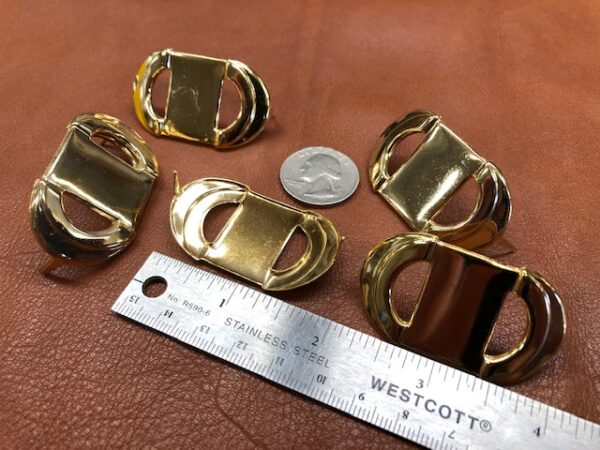 Brass Gold Ribbon Bar Leather Craft Decorations for Shoes or Bags